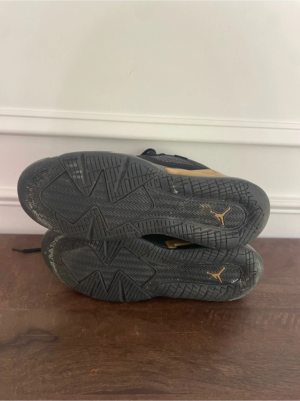 Jordan Mars 270 Black and Gold Sneakers